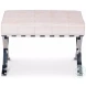 Catalunya White Leather Bench