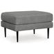 Hazela Charcoal Ottoman
