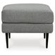 Hazela Charcoal Ottoman