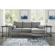 Hazela Charcoal Sofa with Chaise