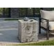 4110 Gray Square Accent Table