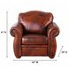 Arizona Marco Leather Upholstered Accent Chair with Nailhead Trim