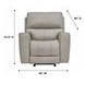Laredo Cement Leather Zero Gravity Glider Power Recliner with Power Headrest and USB Charging