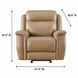 Fischer Saddle Leather Glider Power Recliner with Power Headrest and USB Charging
