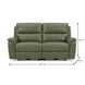 Laredo Sage Moss Leather 77" Zero Gravity Power Reclining Console Loveseat with Power Headrest and USB Charging
