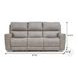 Laredo Cement Leather 87" Zero Gravity Power Reclining Sofa with Fold Down Center Console and USB Charging