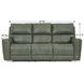 Laredo Sage Moss Leather 87" Zero Gravity Power Reclining Sofa with Fold Down Center Console and USB Charging