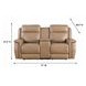 Fischer Saddle Leather 77" Zero Gravity Power Reclining Console Loveseat with Power Headrest and USB Charging