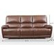 Highland Brown Coffee Leather 90" Zero Gravity Power Reclining Sofa with Power Headrest and USB Charging