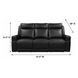 Valley Black Leather 82" Zero Gravity Power Reclining Sofa with Power Headrest and USB Charging