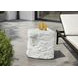 4116 White Square Accent Table