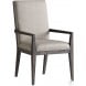 Santana Bodega Upholstered Dining Arm Chair Set of 2
