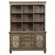 Timeless Grace Heathered Taupe 56" Credenza with Hutch