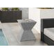 4125 Gray Square Accent Table
