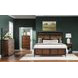 Fenmore Mocha and Distressed Cherry Queen Panel Bed