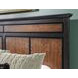 Fenmore Mocha and Distressed Cherry Queen Panel Bed