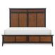 Fenmore Mocha and Distressed Cherry Queen Panel Bed