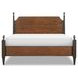 Fenmore Mocha and Distressed Cherry Queen Poster Bed
