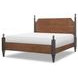 Fenmore Mocha and Distressed Cherry Queen Poster Bed