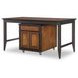 Fenmore Mocha and Distressed Cherry 72" Kitchen Island