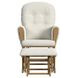 Kennedy Rocker Vanilla Upholstered Rocker