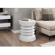 4153 White Round Accent Table