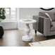 4161 White Round Accent Table