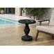 4162 Black Round Accent Table