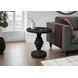 4162 Black Round Accent Table