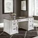 Allyson Park Wirebrushed White and Charcoal 3 Piece Executive Desk Set