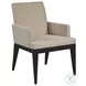 Zanzibar Ivory Murano Upholstered Arm Chair