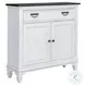 Emerson Park Wire Brushed White and Charcoal 42" Accent Hall Console