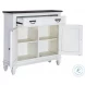 Emerson Park Wire Brushed White and Charcoal 42" Accent Hall Console