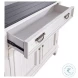 Emerson Park Wire Brushed White and Charcoal 42" Accent Hall Console