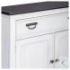 Emerson Park Wire Brushed White and Charcoal 42" Accent Hall Console