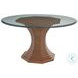La Costa Brown 72" Glass Top Cabrillo Dining Table