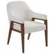 Seacove La Costa White Upholstered Dining Arm Chair