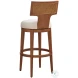 La Costa Linen weave Calavera Woven Swivel Bar Stool