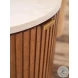 La Costa veneered Anticato  And Sierra Tan Avenida Round End Table