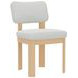 Gabrielle Light Oak Upholstered Side Chair Set of 2