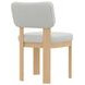 Gabrielle Light Oak Upholstered Side Chair Set of 2