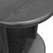 Gabrielle Black Round End Table