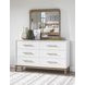 Melrose Desert Oak Rectangular Dresser Mirror
