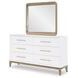 Melrose Desert Oak Rectangular Dresser Mirror