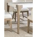 Melrose Cloud White and Desert Oak 74" Rectangular Dining Table
