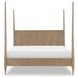 Melrose Desert Oak King Poster Bed