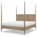 Melrose Desert Oak King Poster Bed