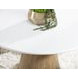 Melrose Cloud White and Desert Oak 54" Round Dining Table