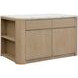 Romilly Light Oak 62" Kitchen Island