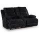 Higgesbee Onyx Power Reclining Living Room Set with Drop Down Table and USB Charging